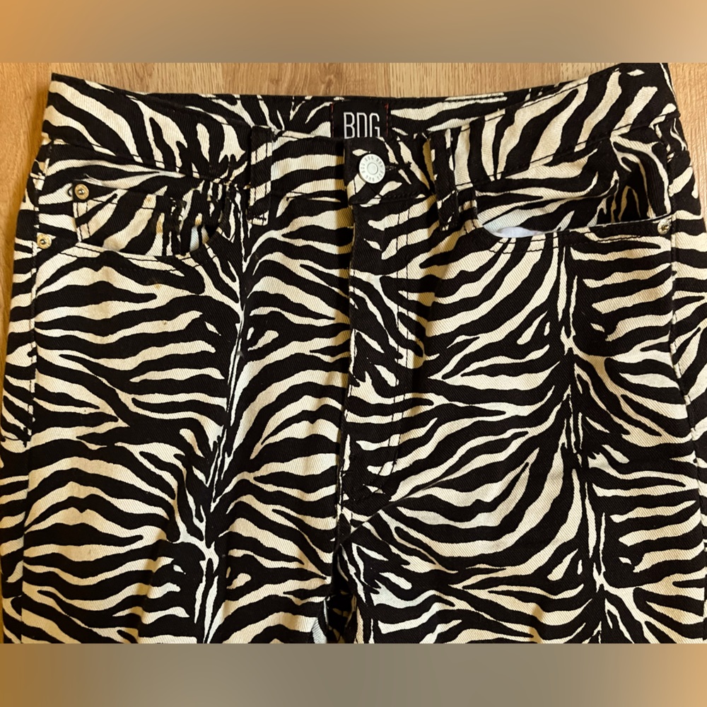 BDG zebra print jeans